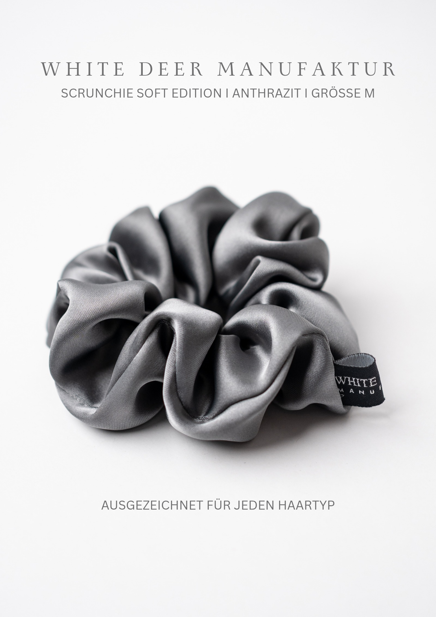 Satin Scrunchie - Soft Edition - Anthrazit