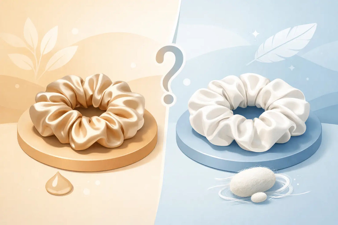 Satin oder Seide Scrunchie - was ist besser?