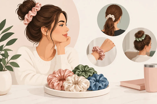 Kundenerfahrungen mit Satin-Scrunchies im Alltag