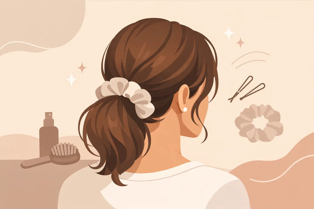 Elegante Frisur mit Scrunchie stylen