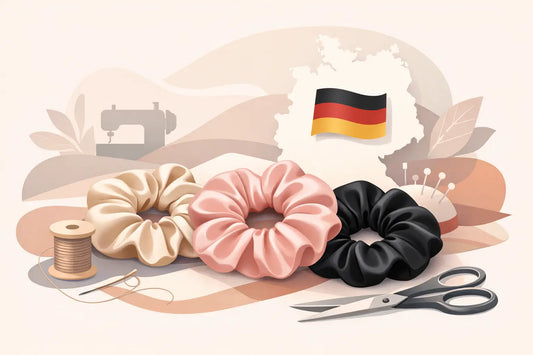 Handgefertigte Satinscrunchies in Deutschland