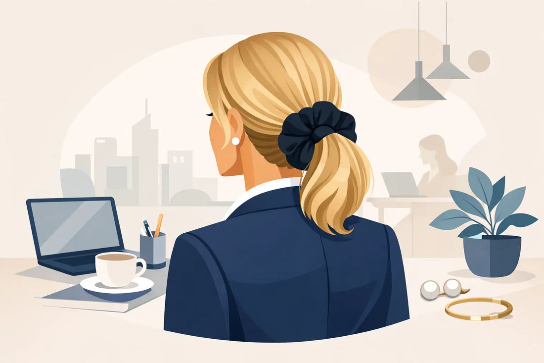 Scrunchie für den Business-Look elegant stylen