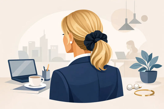 Scrunchie für den Business-Look elegant stylen