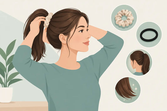 Haare beim Zusammenbinden schützen - so geht’s
