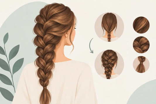 Volumen im Zopf erzeugen für einen vollen Look