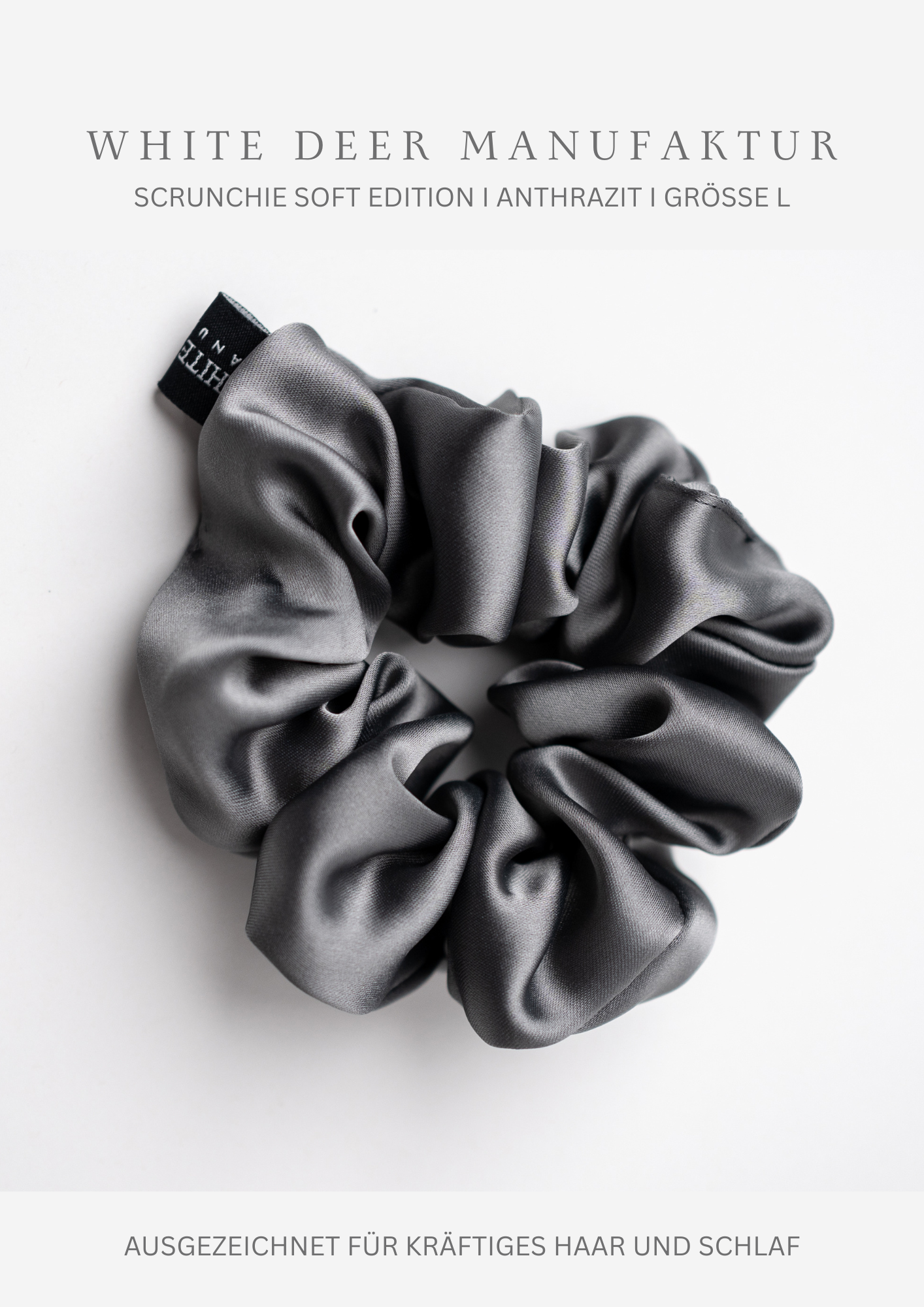 Satin Scrunchie - Soft Edition - Anthrazit
