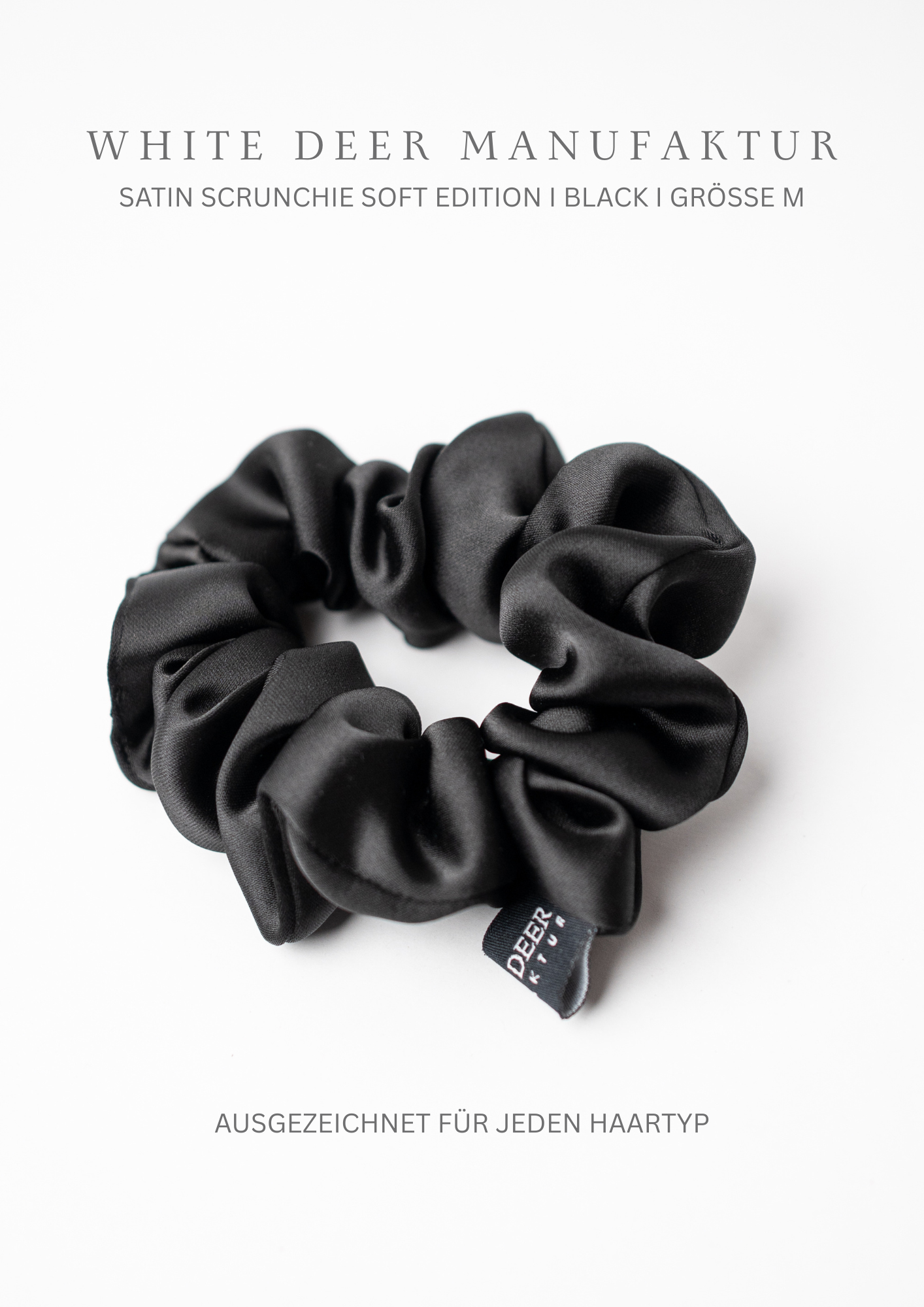Satin Scrunchie - Soft Edition - Black
