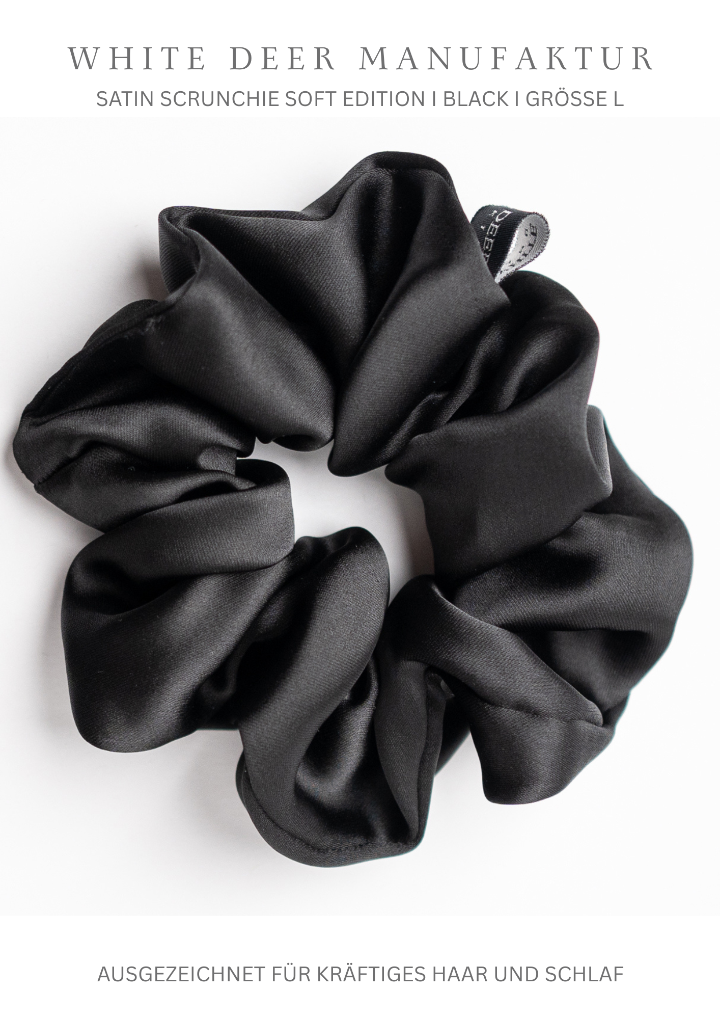 Satin Scrunchie - Soft Edition - Black